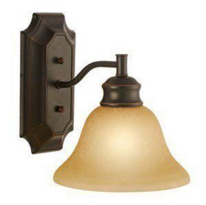 Ridgeway Single Light 5-7/8" Wide Bathroom Sconce with Etched Glass Shade